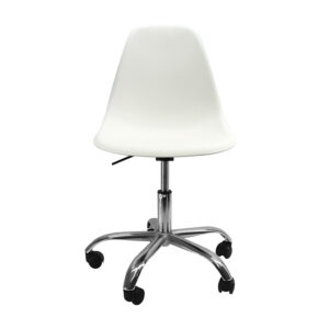 Silla dkr base ruedas blanco 1 Silla dkr base ruedas blanco
